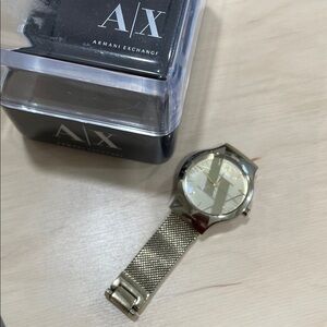 Armani Exchange Gold Tone Watch
